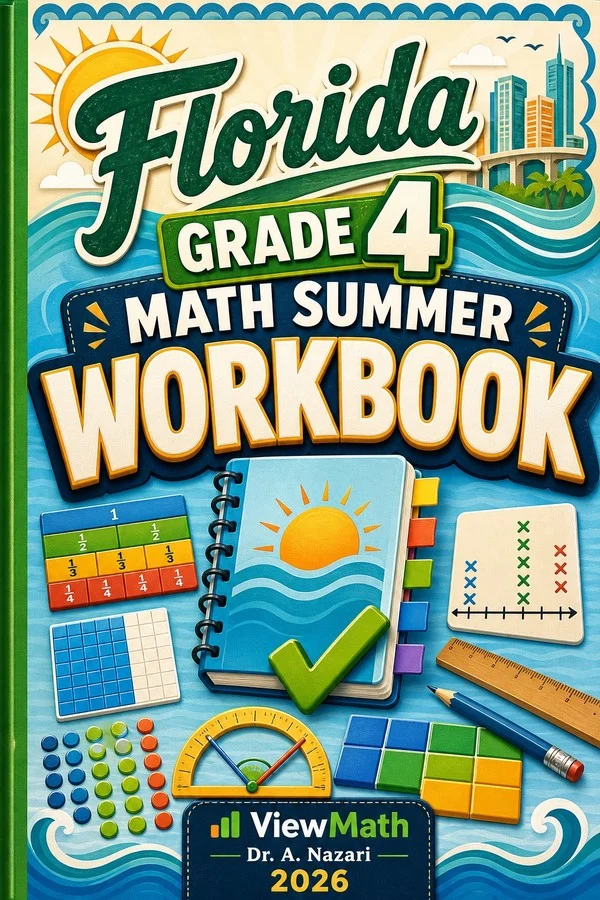 Florida FAST Grade 4 Math Summer Review Workbook