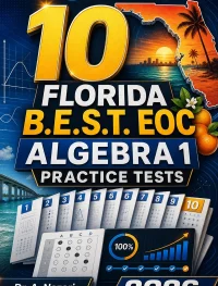 10 Florida B.E.S.T. EOC Algebra 1 Math Practice Tests