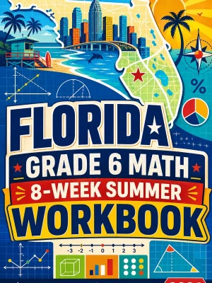 Florida FAST Grade 6 Math Summer Review Workbook