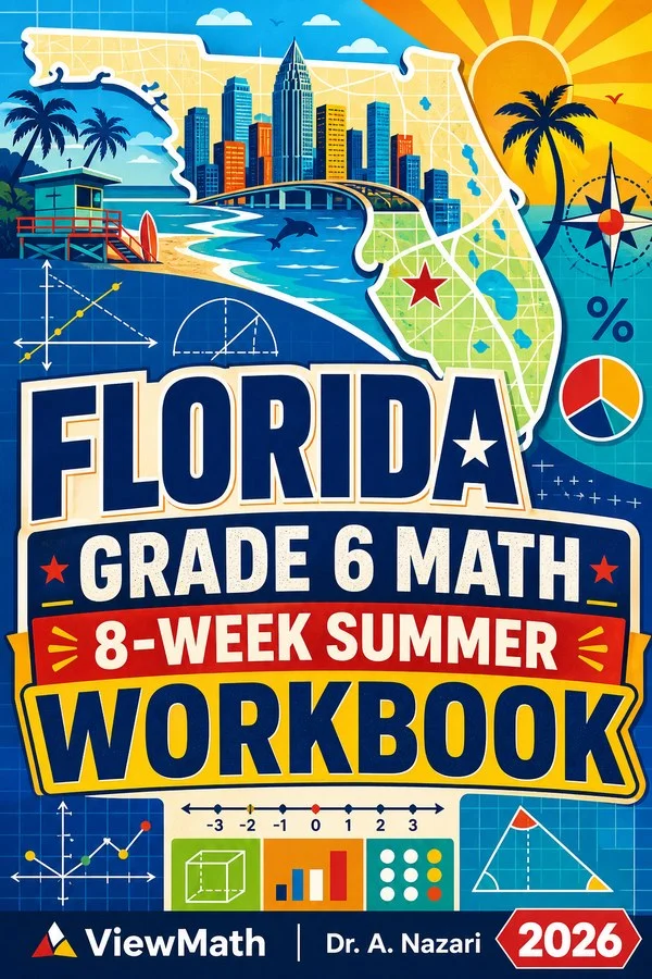 Florida FAST Grade 6 Math Summer Review Workbook