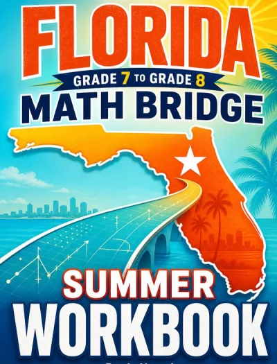 Florida FAST Grade 7 to Grade 8 Math Summer Bridge Workbook