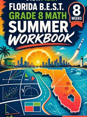 Florida FAST Grade 8 Math Summer Review Workbook