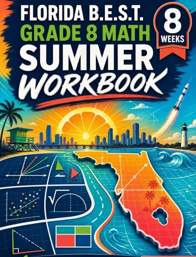 Florida FAST Grade 8 Math Summer Review Workbook