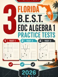3 Florida B.E.S.T. EOC Algebra 1 Math Practice Tests