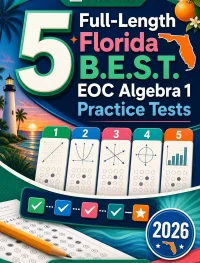 5 Full-Length Florida B.E.S.T. EOC Algebra 1 Math Practice Tests