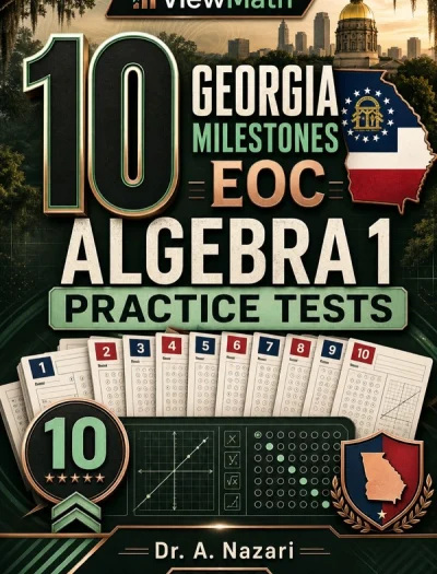 10 Georgia Milestones EOC Algebra 1 Math Practice Tests