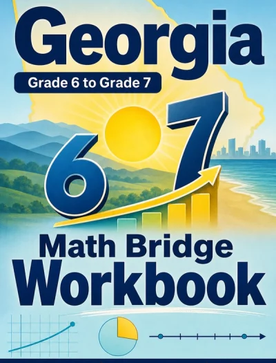 Georgia Milestones Grade 6 to Grade 7 Math Summer Bridge Workbook