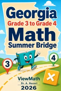 Georgia Milestones Grade 3 to Grade 4 Math Summer Bridge