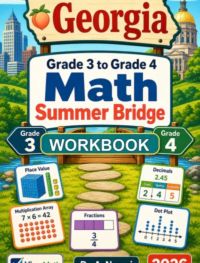 Georgia Milestones Grade 3 Math Summer Bridge Workbook