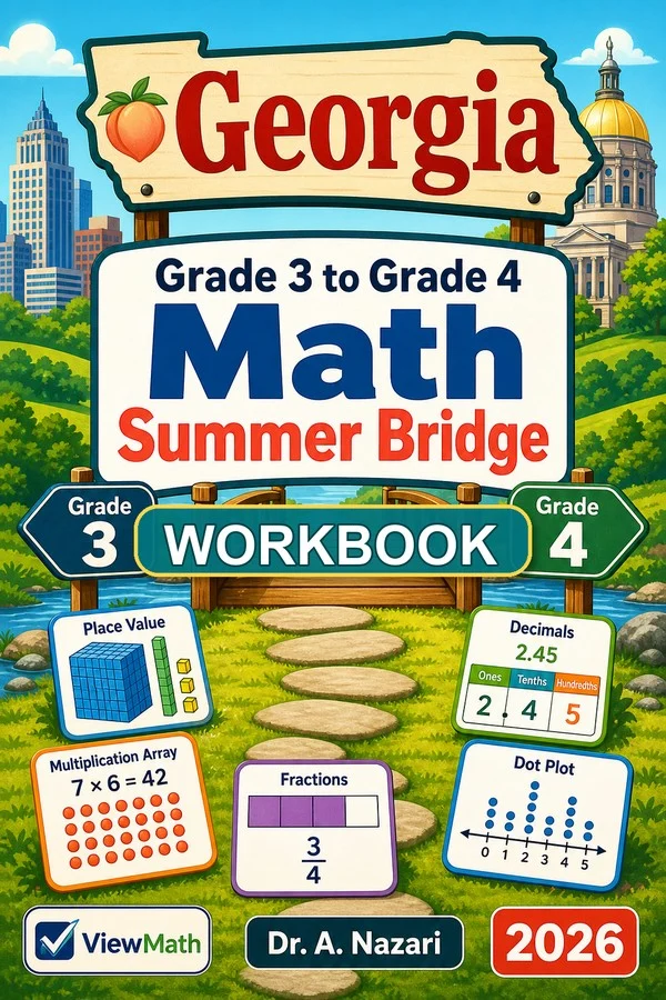 Georgia Milestones Grade 3 Math Summer Bridge Workbook
