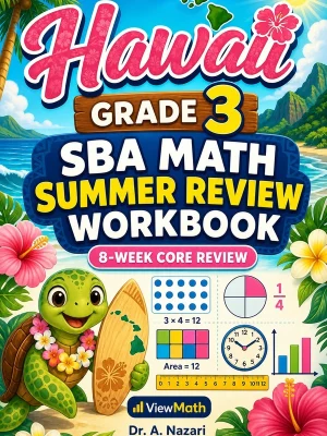 Hawaii SBA Grade 3 Math Summer Review Workbook