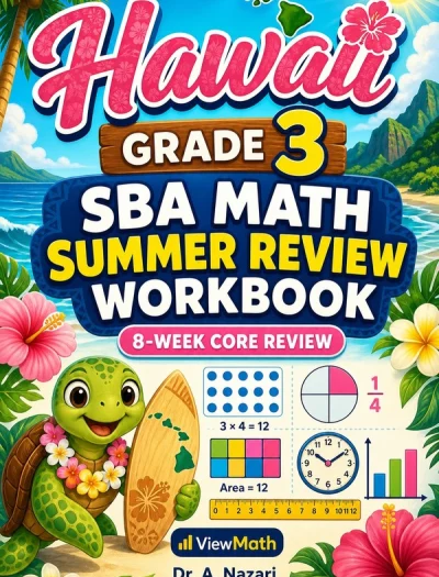 Hawaii SBA Grade 3 Math Summer Review Workbook