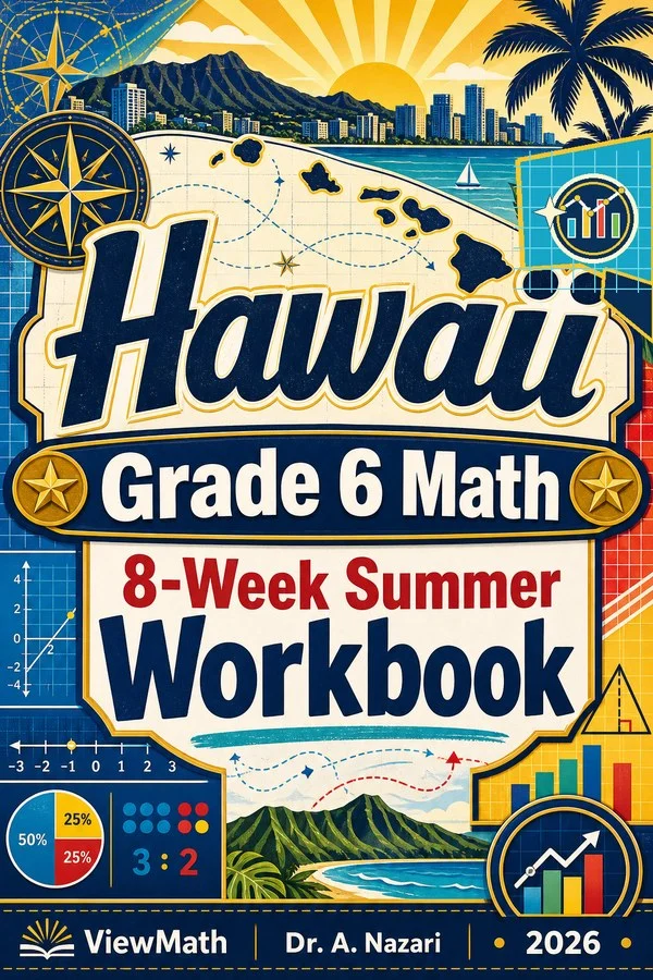 Hawaii SBA Grade 6 Math Summer Review Workbook