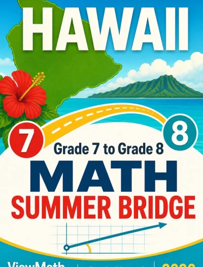 Hawaii SBA Grade 7 to Grade 8 Math Summer Bridge