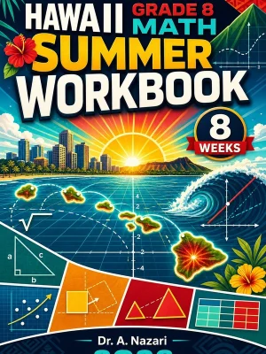 Hawaii SBA Grade 8 Math Summer Review Workbook