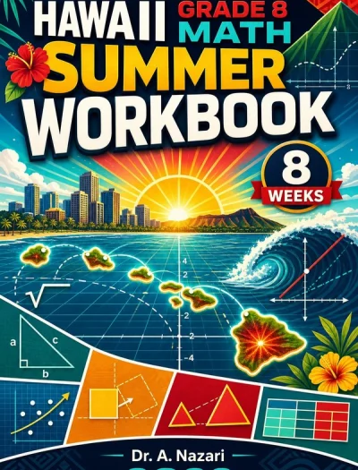 Hawaii SBA Grade 8 Math Summer Review Workbook