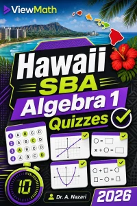 Hawaii SBA Algebra 1 Math Quizzes