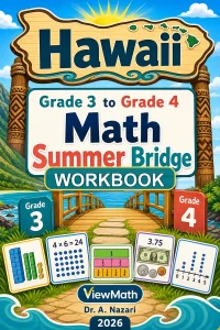 Hawaii SBA Grade 3 Math Summer Bridge Workbook