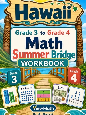 Hawaii SBA Grade 3 Math Summer Bridge Workbook
