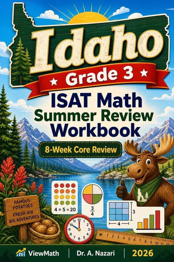 Idaho ISAT Grade 3 Math Summer Review Workbook