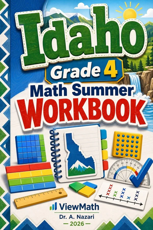 Idaho ISAT Grade 4 Math Summer Review Workbook