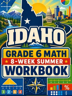 Idaho ISAT Grade 6 Math Summer Review Workbook