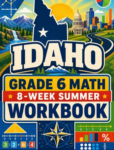 Idaho ISAT Grade 6 Math Summer Review Workbook