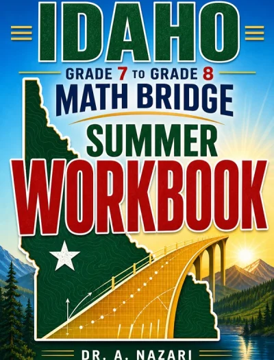 Idaho ISAT Grade 7 to Grade 8 Math Summer Bridge Workbook