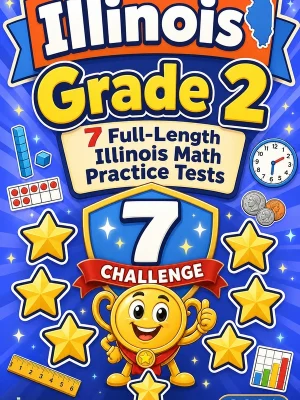7 Full-Length Illinois Grade 2 Math Practice Tests