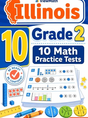 10 Full-Length Illinois Grade 2 Math Practice Tests