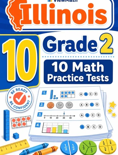 10 Full-Length Illinois Grade 2 Math Practice Tests