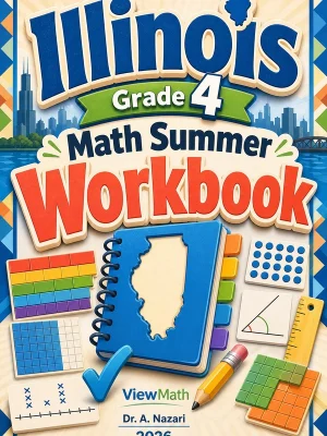 Illinois IAR Grade 4 Math Summer Review Workbook