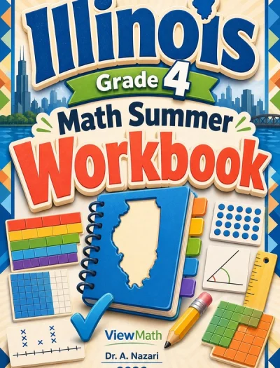 Illinois IAR Grade 4 Math Summer Review Workbook