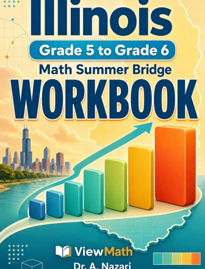 Illinois IAR Grade 5 Math Summer Bridge Workbook