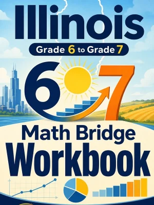 Illinois IAR Grade 6 Math Summer Bridge Workbook