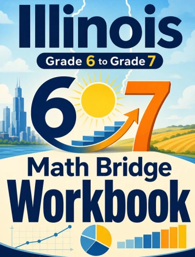 Illinois IAR Grade 6 Math Summer Bridge Workbook
