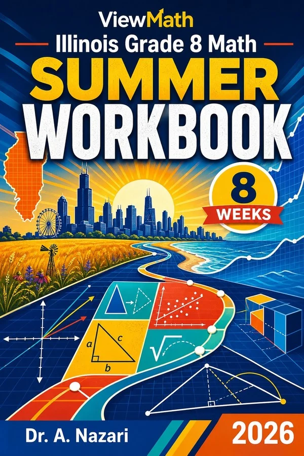 Illinois IAR Grade 8 Math Summer Review Workbook