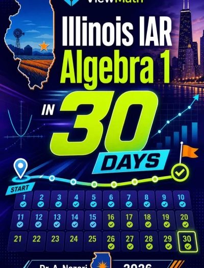 Illinois IAR Algebra 1 Math in 30 Days