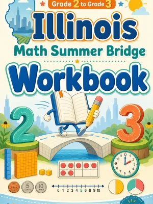 Illinois Grade 2 to Grade 3 Math Summer Bridge Workbook
