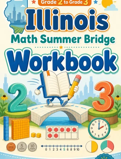 Illinois Grade 2 to Grade 3 Math Summer Bridge Workbook