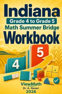Indiana ILEARN Grade 4 Math Summer Bridge Workbook