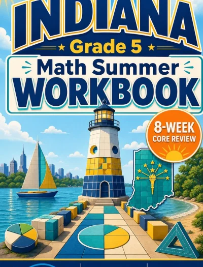 Indiana ILEARN Grade 5 Math Summer Review Workbook