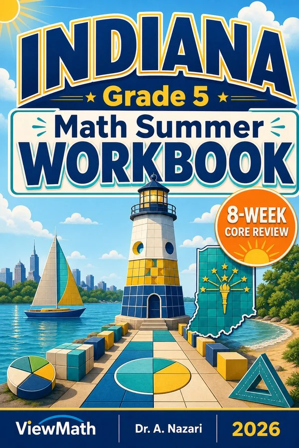 Indiana ILEARN Grade 5 Math Summer Review Workbook