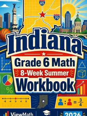 Indiana ILEARN Grade 6 Math Summer Review Workbook