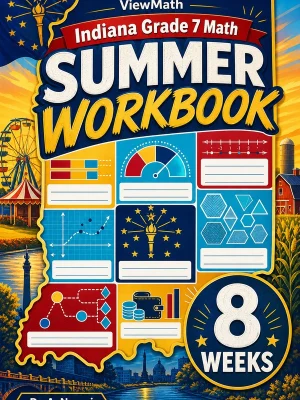 Indiana ILEARN Grade 7 Math Summer Review Workbook