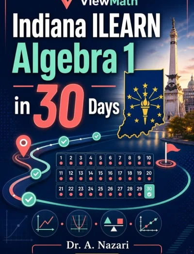 Indiana ILEARN Algebra 1 Math in 30 Days