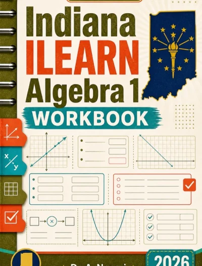 Indiana ILEARN Algebra 1 Math Workbook