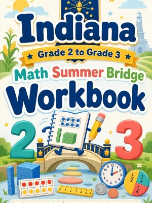 Indiana Grade 2 to Grade 3 Math Summer Bridge Workbook