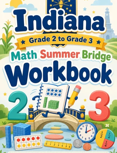 Indiana Grade 2 to Grade 3 Math Summer Bridge Workbook