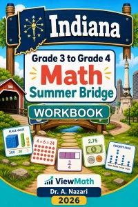 Indiana ILEARN Grade 3 Math Summer Bridge Workbook